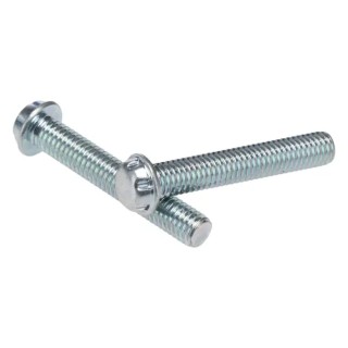 System Zero Zinc Plated Steel Flange Button Tamper Proof Security Screw M5 x 30 mm SZM0530-Z