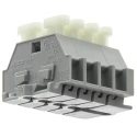 WAGO 261 Series Terminal Strip Grey, 2.5mm², 1-Level, Spring Terminal, 630V, Model 50077016