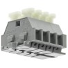 WAGO 261 Series Terminal Strip Grey, 2.5mm², 1-Level, Spring Terminal, 630V, Model 50077016