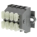 WAGO 261 Series Terminal Strip Grey, 2.5mm², 1-Level, Spring Terminal, 630V, Model 50077016