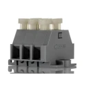 WAGO PCB Terminal Block, 3 Contacts, 6 mm Pitch, 2 Row, Cage Clamp, Horizontal, Polyamide, 630V, 24A 261-103/341-000