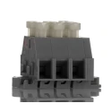 WAGO PCB Terminal Block, 3 Contacts, 6 mm Pitch, 2 Row, Cage Clamp, Horizontal, Polyamide, 630V, 24A 261-103/341-000