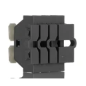WAGO PCB Terminal Block, 3 Contacts, 6 mm Pitch, 2 Row, Cage Clamp, Horizontal, Polyamide, 630V, 24A 261-103/341-000