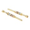 ITT Cannon Trident Series Male Crimp Terminal Contact, Brass, Gold-Plated, 24 AWG, 30A, -55 to 120°C T3P24MC1LZ / 192991-0091