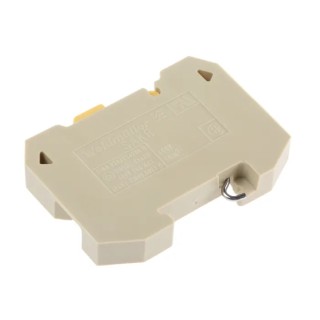 Weidmüller SAKR Series Test Disconnect Terminal Block, Brown, 4 mm², 1-Level, 400V, Screw, Snap-On 0412760000