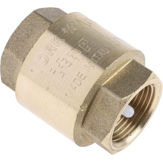 RS PRO Brass Threaded Single Check Valve 3/4 Inch, 12 bar, Threaded, Model 486-158