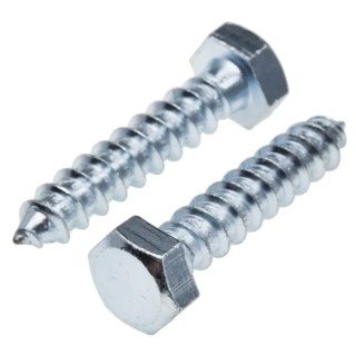 RS PRO Hex Coach Screw Steel Bright Zinc M12 x 120 mm DIN 571 825-124