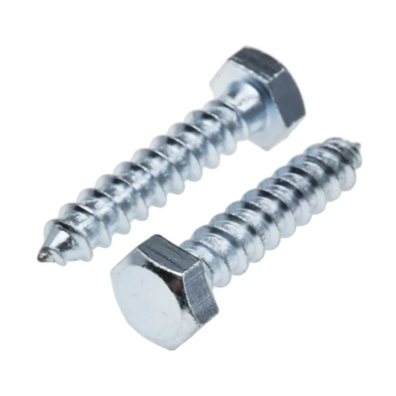 RS PRO Hex Coach Screw Steel Bright Zinc M12 x 120 mm DIN 571 825-124
