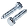 RS PRO Hex Coach Screw Steel Bright Zinc M12 x 120 mm DIN 571 825-124