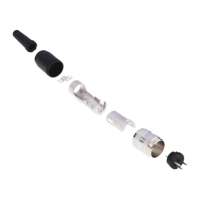 Amphenol Industrial C 091 A 3 Pole Straight M16 DIN Plug, 4A, 300V, IP40, Cable Male T3260001