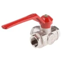 RS PRO Brass Ball Valve 2 Inch Inlet, 1 Inch Outlet, 40 Bar, Aluminium Handle 486-265