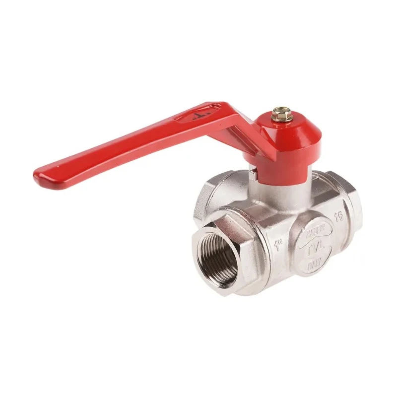 RS PRO Brass Ball Valve 2 Inch Inlet, 1 Inch Outlet, 40 Bar, Aluminium Handle 486-265