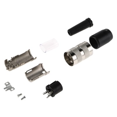 Amphenol Industrial 3 Pole Straight Cable DIN Socket, M16, 4A, 300V, Female, IP40, Die Cast Nickel Body, T3261001