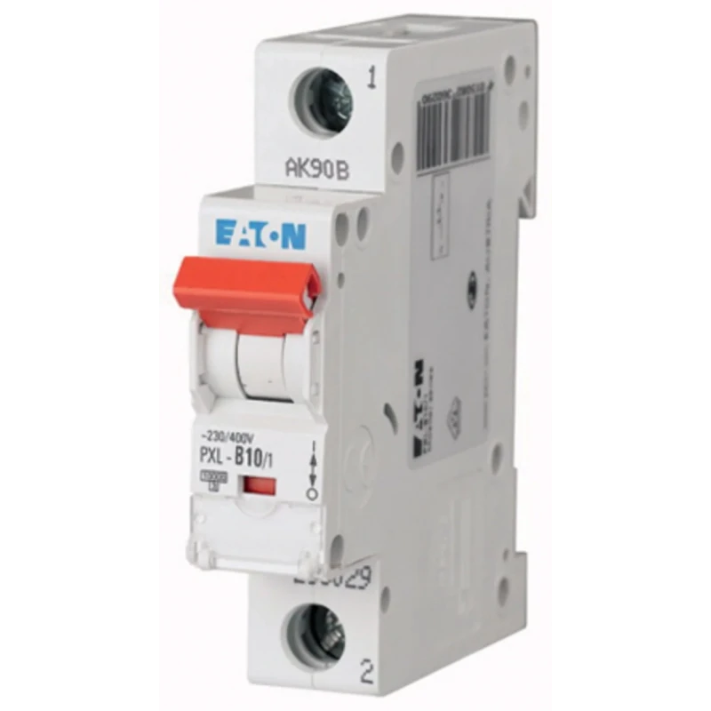 Eaton xPole PXL Miniature Circuit Breaker, 1-Pole, 10A, Type D, 400V AC, 48V DC, 10kA, DIN Rail, IP20 236095 PXL-D10/1