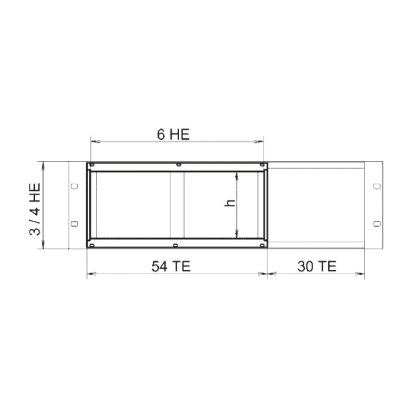 nVent SCHROFF EuropacPRO Series Rack Mount Kit, Steel/Aluminium/Zinc, 3U, 4 Pcs, Double Euroboards, IEC 60603 24564-127
