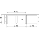 nVent SCHROFF EuropacPRO Series Rack Mount Kit, Steel/Aluminium/Zinc, 3U, 4 Pcs, Double Euroboards, IEC 60603 24564-127