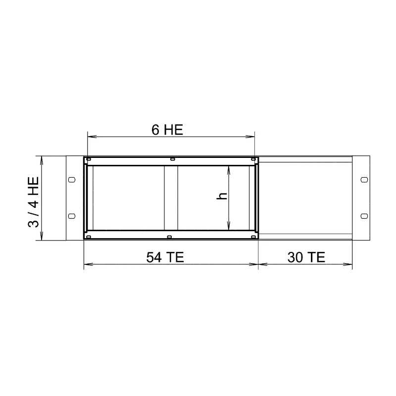 nVent SCHROFF EuropacPRO Series Rack Mount Kit, Steel/Aluminium/Zinc, 3U, 4 Pcs, Double Euroboards, IEC 60603 24564-127