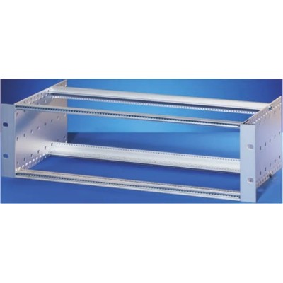 nVent SCHROFF europac PRO Series Rack Mount Chassis 6U, Aluminium, Stainless Steel, 84HP, 295mm Depth 24563-493