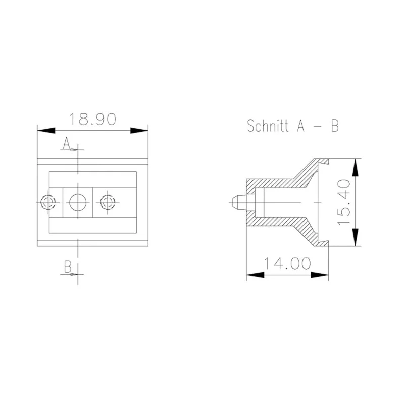 nVent SCHROFF Cantilever Handle Polyphenylene Ether, Anodised, For Plug In Unit, 5 Pack 20809-397
