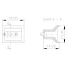 nVent SCHROFF Cantilever Handle Polyphenylene Ether, Anodised, For Plug In Unit, 5 Pack 20809-397
