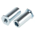 RS PRO Stainless Steel Zinc Plated Self-Clinching Standoff M3, 5.4mm Hole, 12mm Depth, 827-552