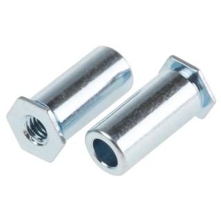 RS PRO Stainless Steel Zinc Plated Self-Clinching Standoff M3, 5.4mm Hole, 12mm Depth, 827-552