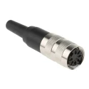 Amphenol Industrial 7 Pole Straight M16 DIN Socket Shielded Female Cable Mount, 4A, 100V, IP40, C 091 A Series T3485001