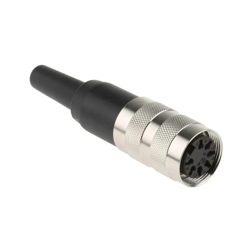 Amphenol Industrial 7 Pole Straight M16 DIN Socket Shielded Female Cable Mount, 4A, 100V, IP40, C 091 A Series T3485001