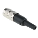 Amphenol Industrial 7 Pole Straight M16 DIN Socket Shielded Female Cable Mount, 4A, 100V, IP40, C 091 A Series T3485001