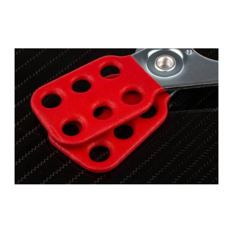 RS PRO Red 6-Lock Steel Lockout Hasp, 38 mm Shackle Diameter 489-147