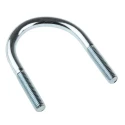 RS PRO Bright Zinc Plated Steel U-Bolt, Inside Width 60 mm, Thread Length 40 mm M10, 2 Nuts and Washers 829-968