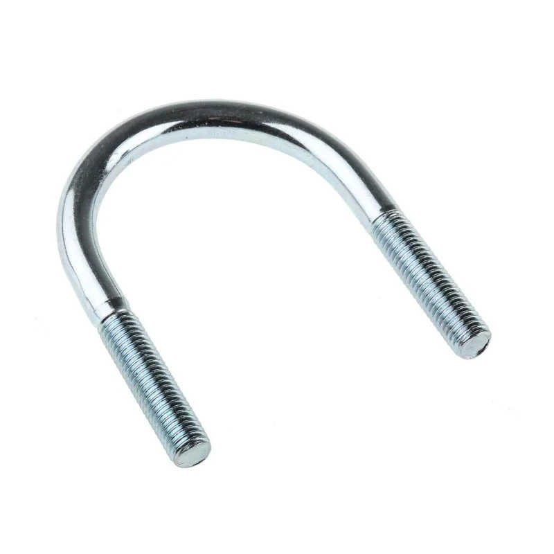 RS PRO Bright Zinc Plated Steel U-Bolt, Inside Width 60 mm, Thread Length 40 mm M10, 2 Nuts and Washers 829-968
