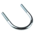 RS PRO Bright Zinc Plated Steel U-Bolt, Inside Width 60 mm, Thread Length 40 mm M10, 2 Nuts and Washers 829-968