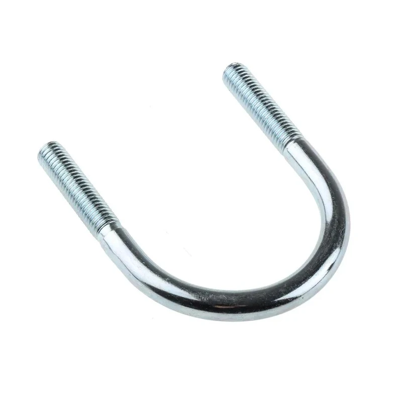 RS PRO Bright Zinc Plated Steel U-Bolt, Inside Width 60 mm, Thread Length 40 mm M10, 2 Nuts and Washers 829-968