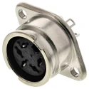 RS PRO 5 Pole Straight Standard DIN Socket Bayonet Chassis Mount Female 1A 100V AC YE-139XS 490-894