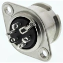 RS PRO 5 Pole Straight Standard DIN Socket Bayonet Chassis Mount Female 1A 100V AC YE-139XS 490-894