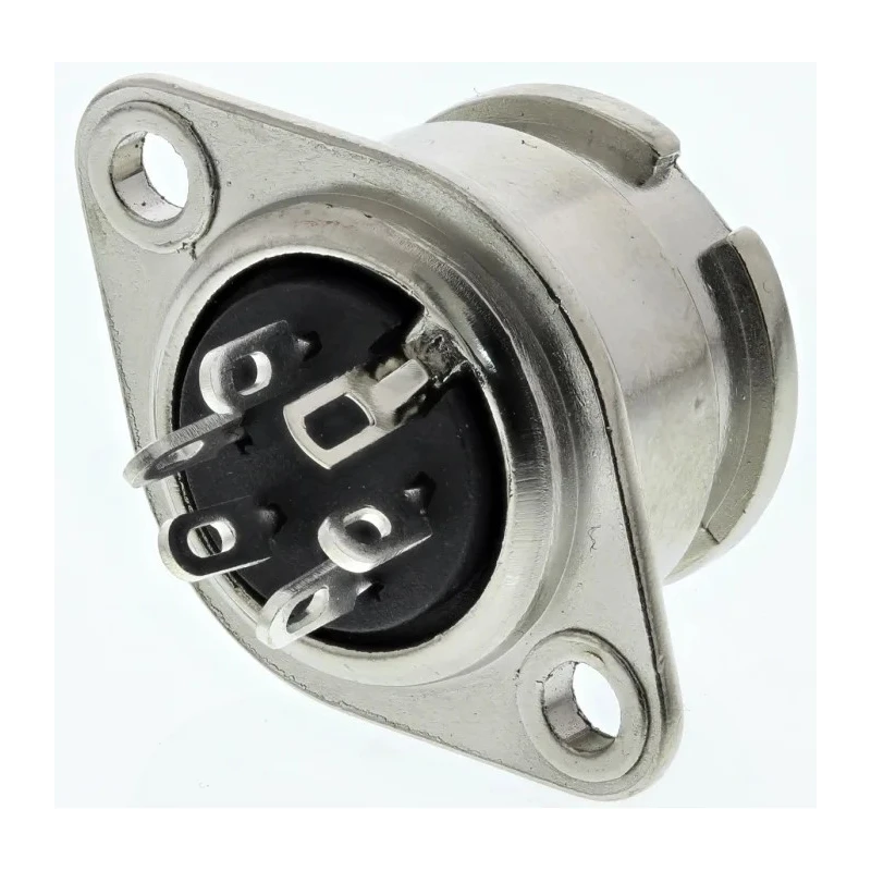 RS PRO 5 Pole Straight Standard DIN Socket Bayonet Chassis Mount Female 1A 100V AC YE-139XS 490-894