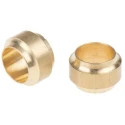 Norgren Brass Pipe Fitting Straight Compression Push-in Female G 1/4 BSPP 8 mm, Brass, 220020600
