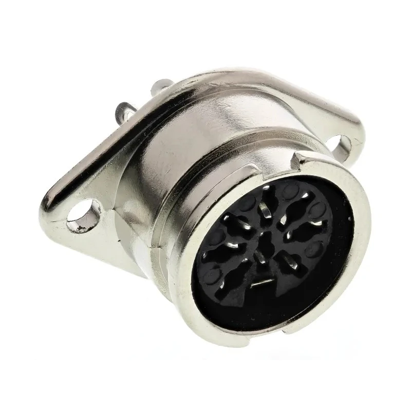RS PRO 8 Pole Straight Standard DIN Socket, Chassis Mount, Female, Bayonet Lock, 1A, 100V AC, Shielded, YE-139XS 490-901