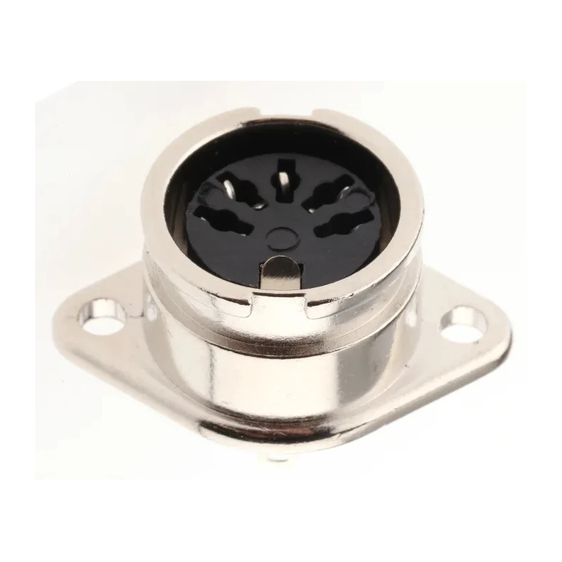 RS PRO YE-139XS 5 Pole Straight Standard DIN Socket, 4A, 100V AC, Bayonet Chassis Mount Female 490-977