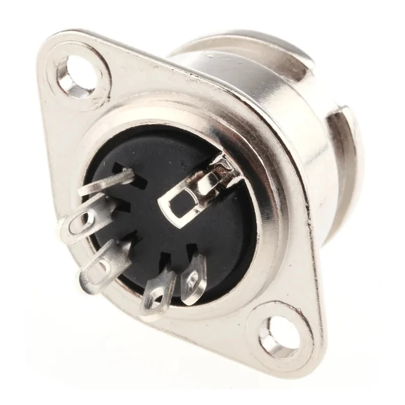 RS PRO YE-139XS 5 Pole Straight Standard DIN Socket, 4A, 100V AC, Bayonet Chassis Mount Female 490-977