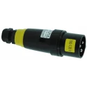 Emerson Appleton  Industrial Power Connector, Cable Mount, IP66, Yellow, 2P+PE, Straight, IECEx/ATEX, 16A, 20V/25V AC