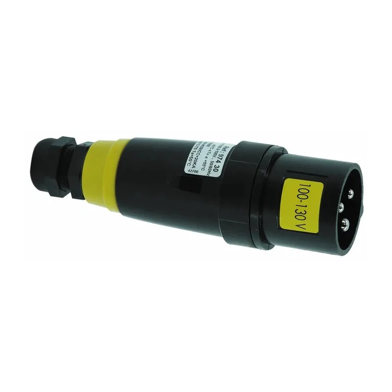 Emerson Appleton  Industrial Power Connector, Cable Mount, IP66, Yellow, 2P+PE, Straight, IECEx/ATEX, 16A, 20V/25V AC