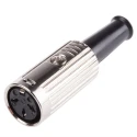 RS PRO 3 Pole Straight Standard DIN Socket, Cable Mount, Shielded, Push Lock, 4A, 100V AC, Female YE-118XMS 491-184