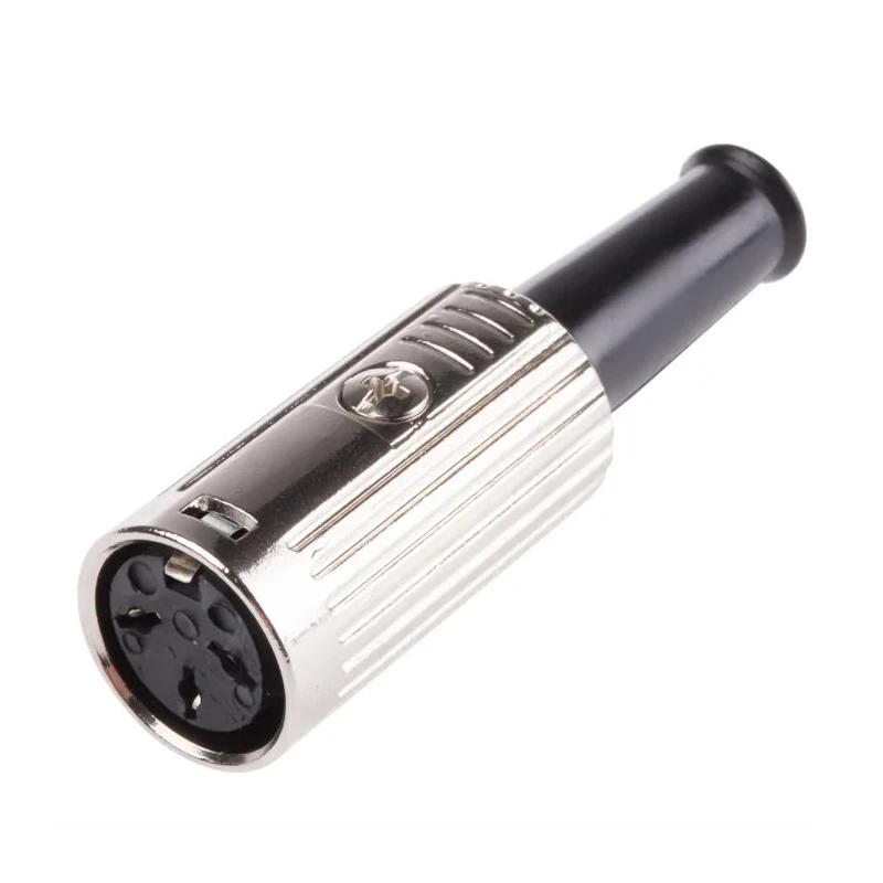 RS PRO 3 Pole Straight Standard DIN Socket, Cable Mount, Shielded, Push Lock, 4A, 100V AC, Female YE-118XMS 491-184