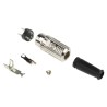 RS PRO 5 Pole Straight Standard DIN Plug, 4A, 100V AC, Cable Male, Push Lock, Shielded YE-118XMB 491-166