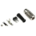 RS PRO 5 Pole Straight Standard DIN Plug, 4A, 100V AC, Cable Male, Push Lock, Shielded YE-118XMB 491-166