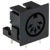 RS PRO YE-138X Miniature DIN Socket, 5 Pole, Right Angle, 2A, 100V AC, Through Hole Female 491-087
