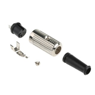 RS PRO 5 Pole Straight Standard DIN Socket, 4A, 100V AC, Push Lock Cable, Female, Shielded, YE-147XS 491-217
