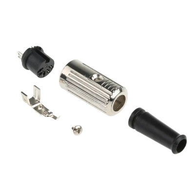 RS PRO 5 Pole Straight Standard DIN Socket, 4A, 100V AC, Push Lock Cable, Female, Shielded, YE-147XS 491-217